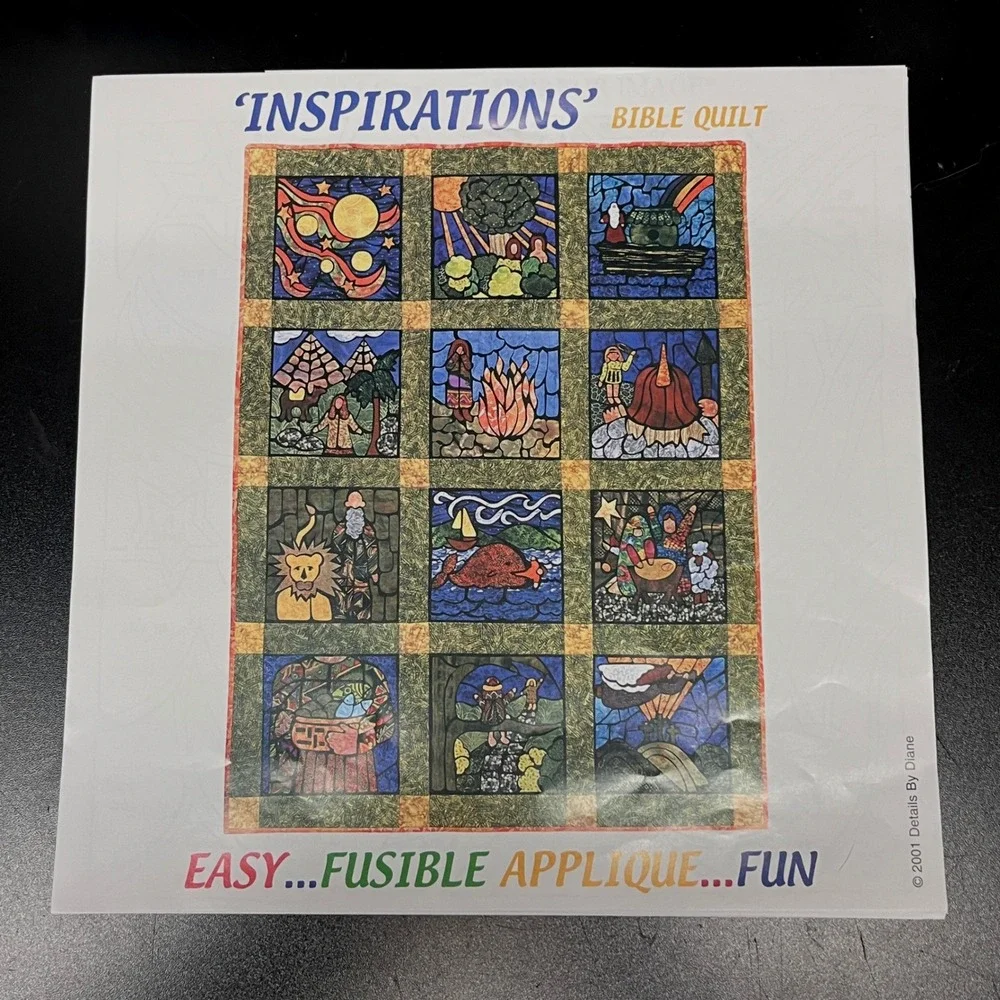 Inspirations Bible Quilt Sewing Pattern Details‎ By Diane Applique Uncut 43x56